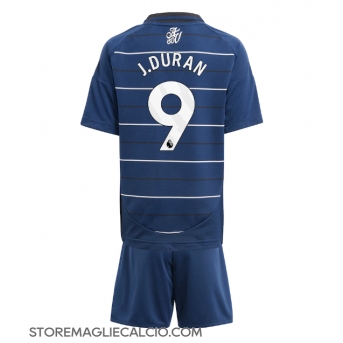 Aston Villa Jhon Duran #9 Maglia Gara Terza Repliche 2024-25 Bambino Maniche Corte